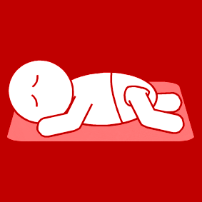 baby sleeps face down